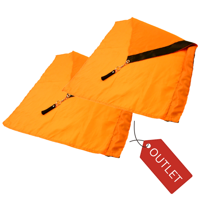 Flaga Poi 65 x 65 cm komplet 2 szt. pomarańczowe- OUTLET - powystawowa