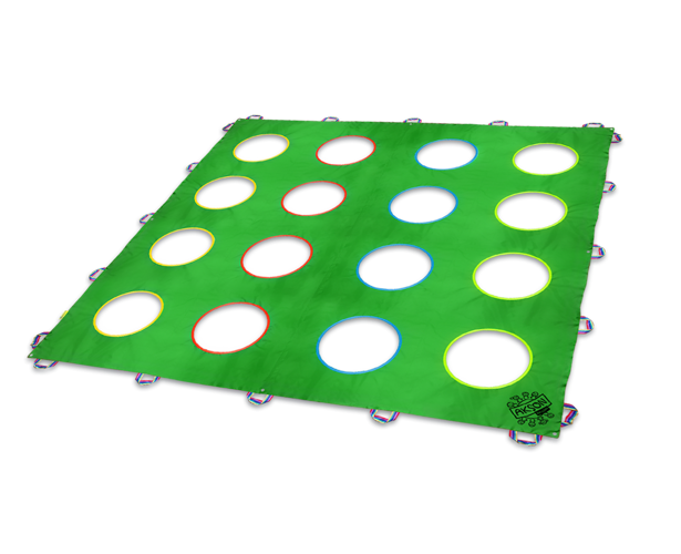 Mata Animacyjna z otworami 2 x 2 m zielona