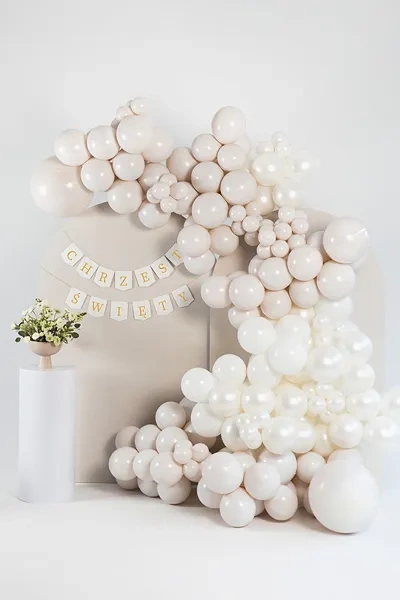 Baner girlanda Chrzest Święty złoty napis 200 cm