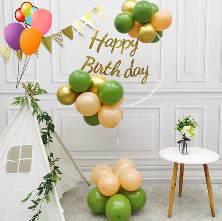 Stojak na balony Transparentny stelaż OKRĄGŁY 160 cm śr. 78cm