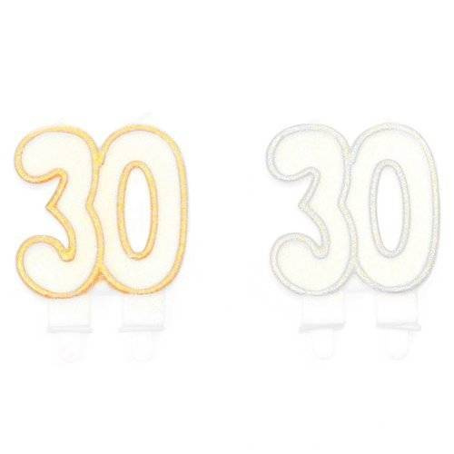 Świeczka urodzinowa na tort "30"