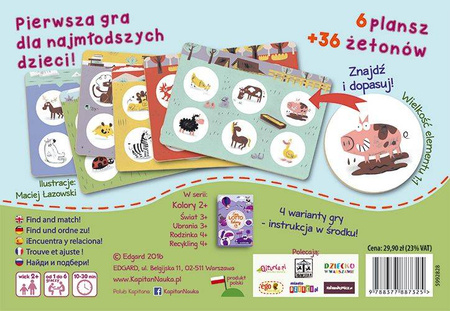 ZWIERZĘTA 2+ GRA LOTERYJKA KAPITAN NAUKA