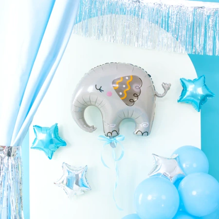 Balon foliowy Słoń słonik szary 59x57cm