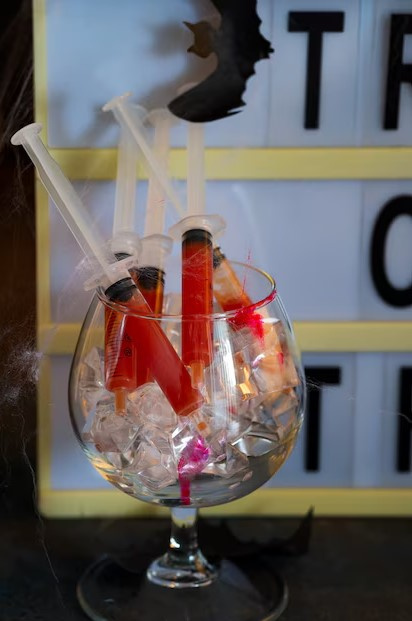 Strzykawka 12 cm 20 ml zestaw 4 szt. Halloween