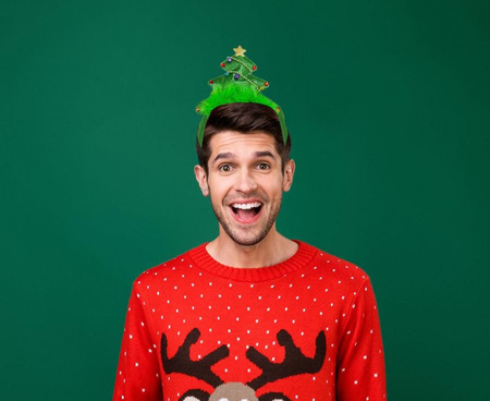 Opaska na głowę CHOINKA świąteczna