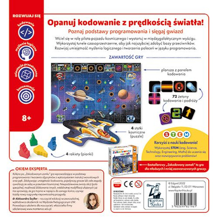 ZAKODOWANY KOSMOS. GRA NA KODOWANIE KAPITAN NAUKA