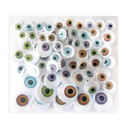 Ruchome oczka 72 szt MIX NATURALNE