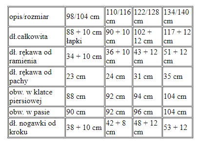 Strój MIŚ BRĄZOWY