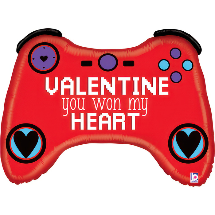 Balon foliowy Valentine Gamer dla gracza 34 cale