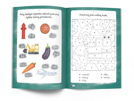 RYSUJĘ I ZGADUJĘ Z KOPARKĄ BARBARKĄ KSIĄŻKA KARTY KAPITAN NAUKA