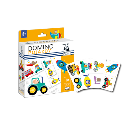 DOMINO POJAZDY GRA EDUKACYJNA KAPITAN NAUKA