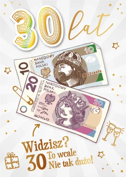 Kartka urodzinowa 30 To Wcale nie tak dużo!