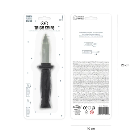 Nóż do sztuczek chowający się 18,5 cm