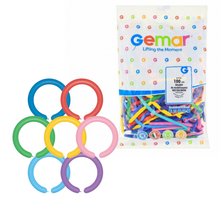 Gemar Animator Mix 100szt Q260 balony do modelowania