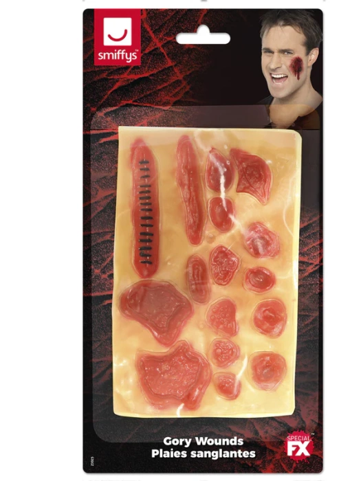 Rany lateksowe krwawe realistyczne zestaw