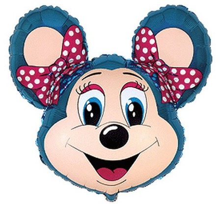 Balon foliowy myszka różowa 24 cale