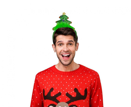 Opaska na głowę CHOINKA świąteczna