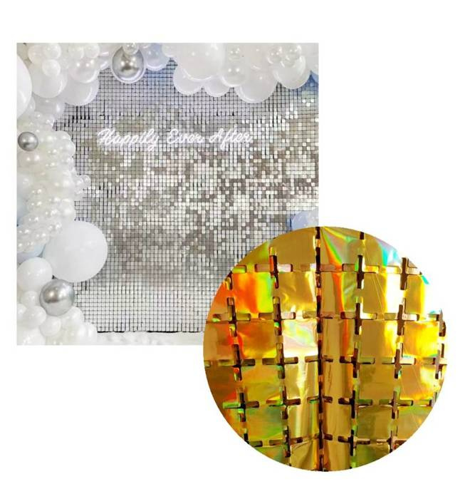 Kurtyna Party Panelowa (cekiny) 200x100 cm ZŁOTY