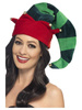 Czapka Elfa zielono czerwona z dzwoneczkiem Smiffy's