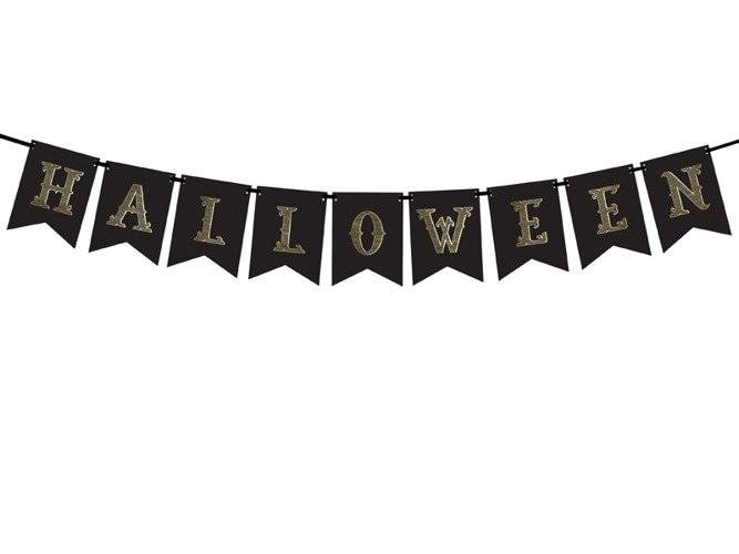 Baner girlanda "Halloween" czarny 20x175cm