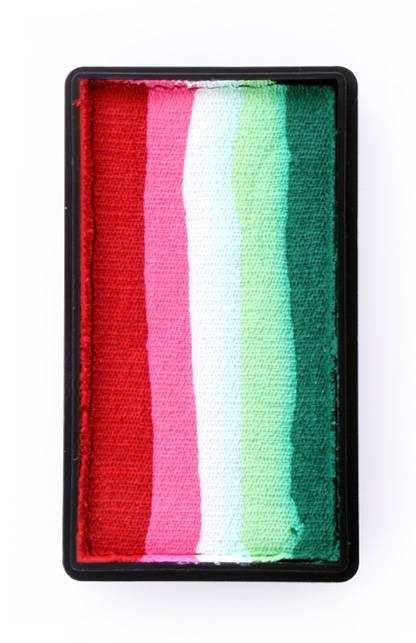 Farba do twarzy Split Cake 28g RED/ PINK/ WHITE/ LIME/ GREEN PartyXplosion