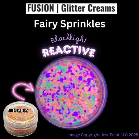 Brokat w kremie kosmetyczny do twarzy i ciała Fusion - Fairy Sprinkles UV 10ml