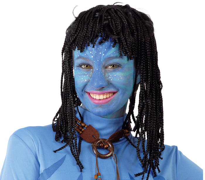 Peruka z dredami czarna Avatar