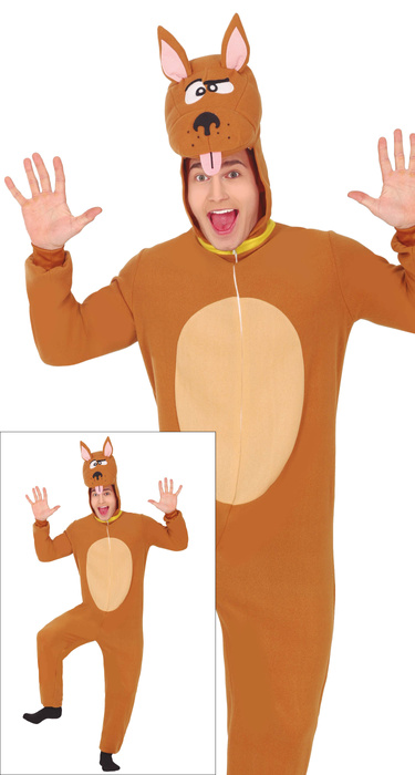 Strój męski pies brązowy Scooby Doo