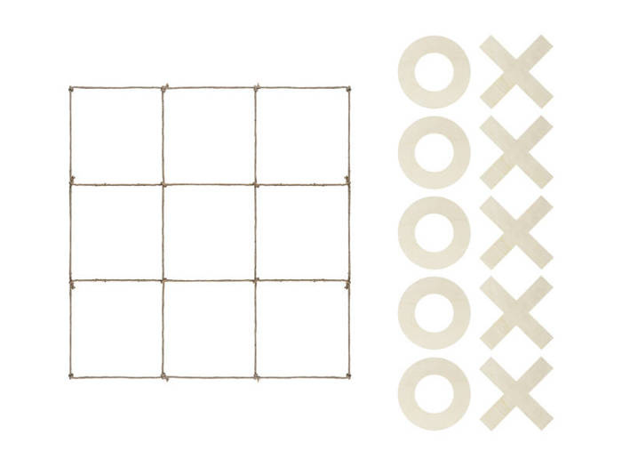 Gra wielkoformatowa Kółko i Krzyżyk drewniana