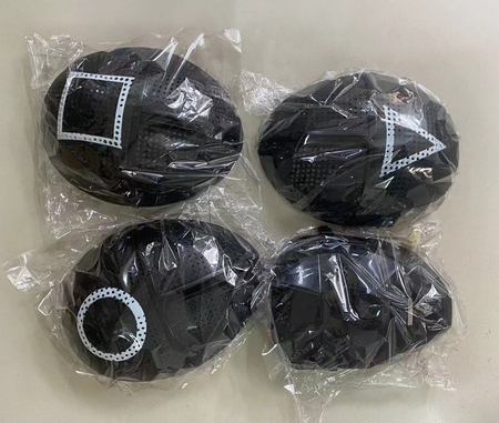 Maska Squid Game trójkąt żołnierz