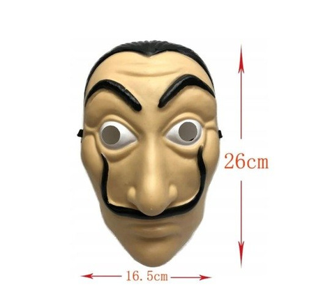 Maska Salvador Dali "Dom z papieru"