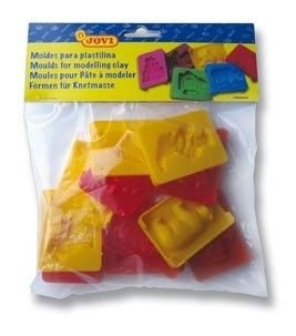 Foremki do ciastoliny plasteliny RÓŻNE KSZTAŁTY 12 sztuk JOVI