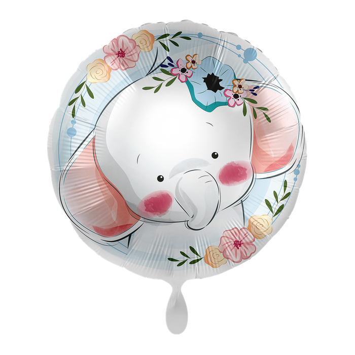 Słonik balon foliowy okrągły 18 cali