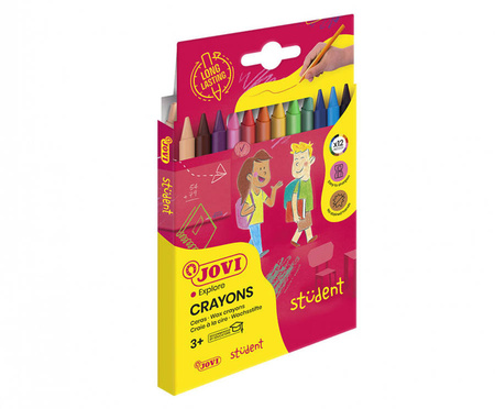 Kredki świecowe 12 kolorów Plasticolor JOVI