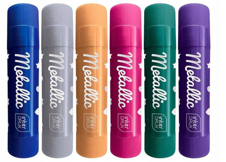 Kredki żelowe w sztyfcie wykręcane 6 sztuk