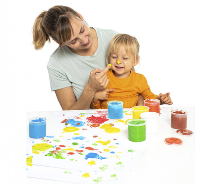 Farby do malowania palcami JOVI + szablony komplet