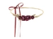 Wianek na głowę Bordo Boho 18 cm