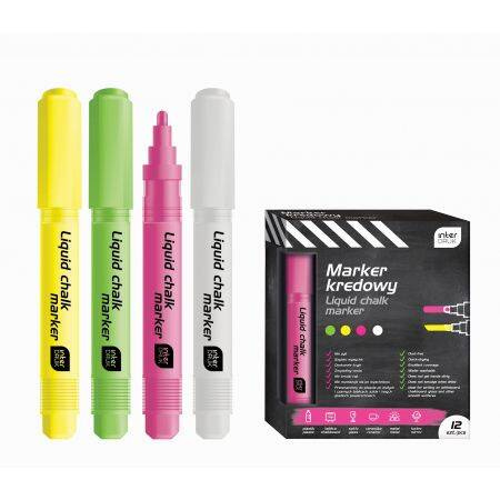 Marker kredowy Interdruk 4 kolory do wyboru 1 szt.