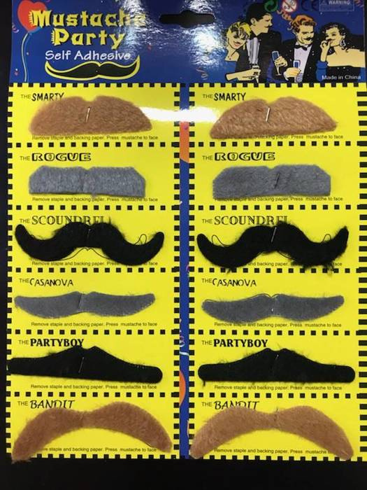 Wąsy MIX wzorów 12szt