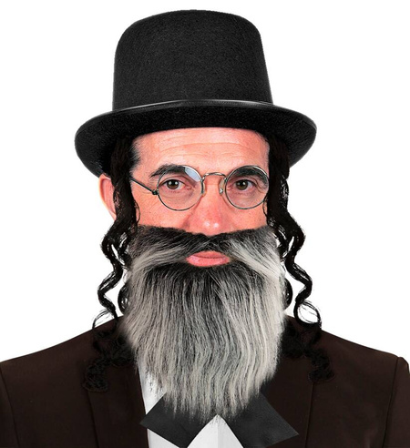 Broda i Wąsy zestaw, dwustronne 2 kolory pirat, król, amisz.