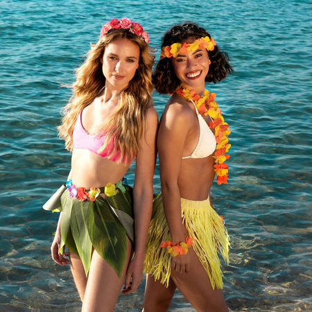 Opaska wianek na głowę z kwiatami Lotos różowymi