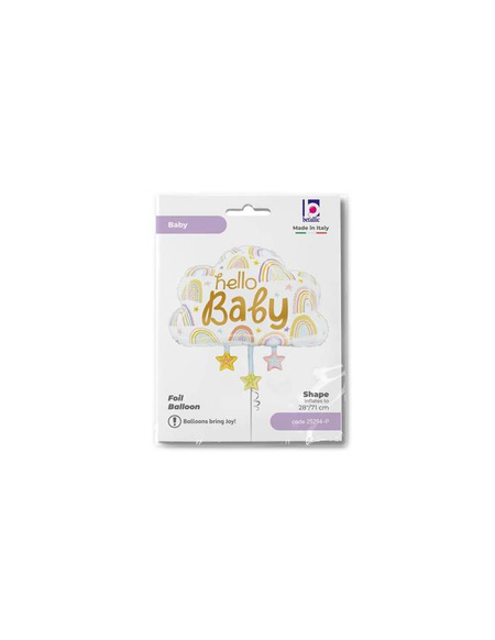 Balon foliowy chmurka Hello Baby 28 cali