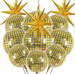 Kula DISCO balon foliowy złoty 22 cale