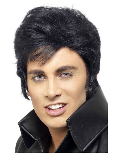 Peruka Elvis CZARNA