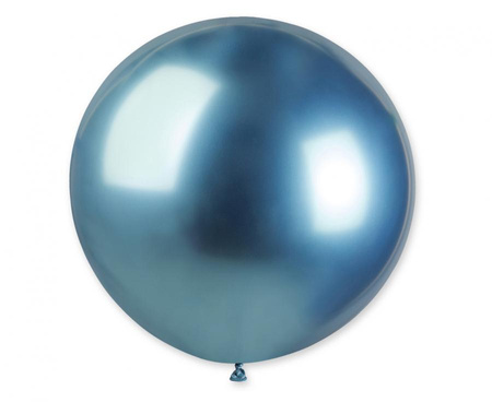 Balon Chrome Shiny 0,80 m Gemar kula niebieska