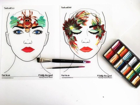 Mata treningowa do malowania twarzy Sally Ann Lynch- Model 0037