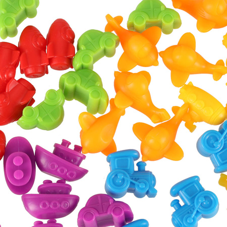 Pojazdy edukacyjne nauka liczenia montessori 36el.