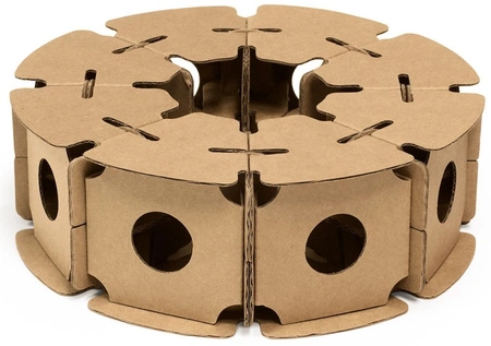 Klocki konstrukcyjne tekturowe do samodzielnego złożenia ZESTAW 1 Cardblocks