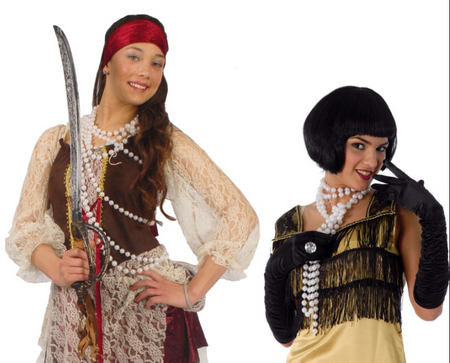 Naszyjnik perły lata 20. retro długi