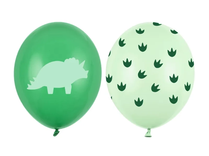 Balony lateksowe Dinozaury zielone 12 cali 30 cm 1 szt.